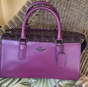 Coach Bond Bag With Snakeskin Detail